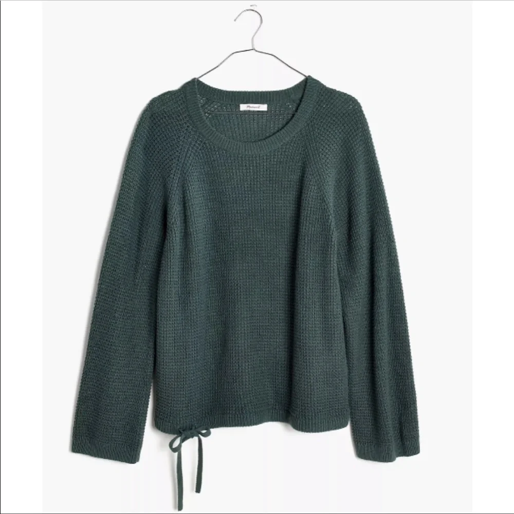 Madewell Wafflestitch Drawstring Sweater